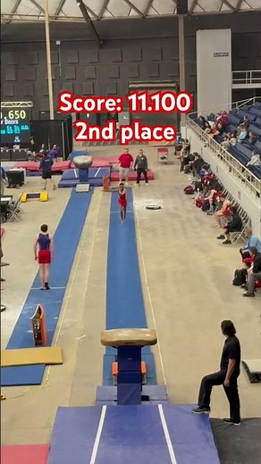2nd place on vault at regionals