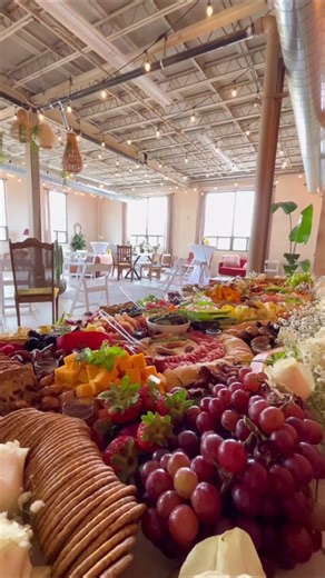 A beautiful grazing table for a boho-themed engagement party that ended up to be a surprise wedding💍😍🥰 Look at the venue and all the details, everything matched perfectly together🤩 Grazing tables, a trendy, family-style food presentation, are an ideal option for your engagement party or your wedding day. These colorful, bountiful displays of food offer a place for everyone to gather, feast, and enjoy the special day. And not only are they a delicious way to serve food - they look stunning an