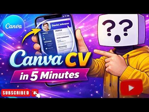 How to Make perfect CV In 5 minutes | CANVA