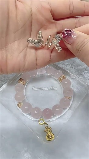 Handmade Crystal Bracelet ✨ | DIY Jewelry That Shines 💎 #Shorts #crystals #jewelry #satisfying #asmr