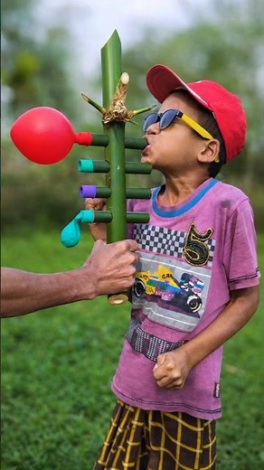 Very Simple Unique Bamboo Balloon Toy #ideas #shorts