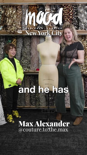 Ultimate Fabric Challenge at Mood Fabrics: Max's Creation