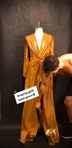 Behind the Seams: Sewing a Draping Gold Lamé Gown | Burda Design