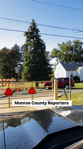 Multiple cars are driving around the Road close signs on Huber drive and Greenfield. Cars are turning off of Stewart road on Huber, going through the church parking lot and then driving in the grass around the 2nd road closure signs. In 5 minutes we counted 15 cars that went around the signs. | Monroe County Reporters