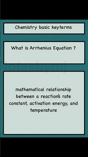 Arrhenius Equation Explained | Activation Energy & Temperature Relationship