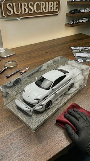 Porsche Mission E Concept in Solid Glass! ⚡️🧊