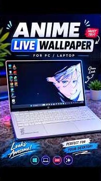 🔥 Anime Live Wallpaper for PC! 😍 | Make Your Desktop Look INSANE #shorts