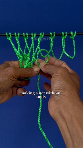 7.1K views · 36K reactions | The next step is to make a net without using a mallet or needle. #knot#makeanet | Nandang Safaat | Facebook