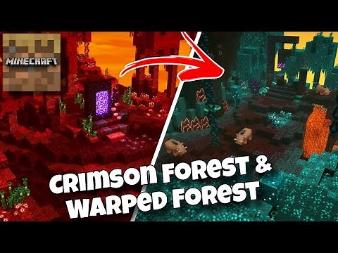 Minecraft Trial - How to Find Crimson Forest & Warped Forest