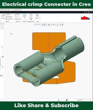 Electrical crimp connector in Creo Parametric