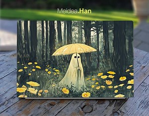 Laptop Ultra Thin Sticker Hp Accessories Custom Decal Personalized Gift Cute Jungle Ghost Design for Spectre Envy Victus Omen Elite Probook - Etsy