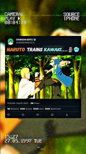 NARUTO TRAINS KAWAKI 💀🔥 - UZUMAKI NARUTO EDIT | NASTY FUNK (SLOWED )