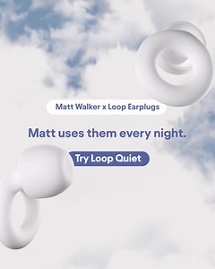 Ever wonder how a sleep scientist winds down?  Matt Walker shares his bedtime ritual — and the one tool that changed his sleep game.  Quiet = essential for sleep ️ Loop fits comfortably all night  Watch his real routine Steal a scientist’s sleep secrets. | Loop | Facebook