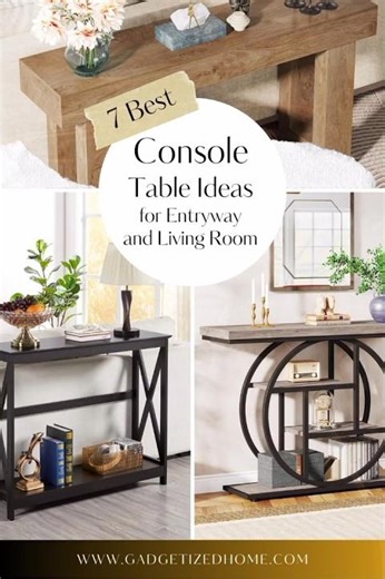 Console Table Ideas for Entryway and Living Room | Best Console Table Behind Sofa and Couch Styling
