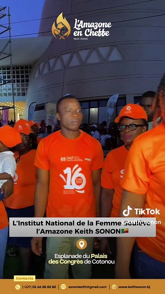 L’Institut National de la Femme (INF) a rejoint la grande mobilisation nationale autour du premier Guinness Record culinaire du Bénin 🇧🇯 Pour soutenir l’Amazone en Cheffe Keith SONON dans son marathon culinaire, une délégation de l’INF, conduite par Madame Flore DJINOU, Secrétaire Exécutive de l’Institut, a apporté son appui à travers un don de vivres pour la cuisine de la cheffe. Chaque jour, des institutions, des entreprises et des citoyens rejoignent cette aventure collective. Merci à tous 