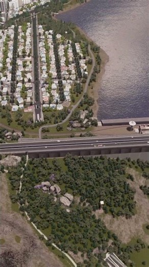 The Dam In Cities Skylines 🦫 #Shorts