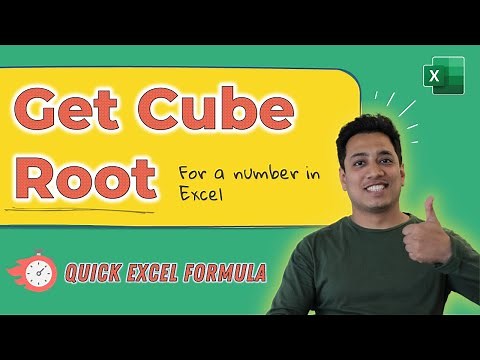 Calculate Cube Root | Excel Formula | Learn Excel