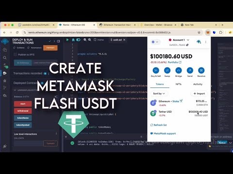 Flash USDT trc20 and erc20 from MetaMask in 2026
