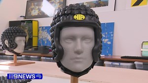 A WA inventor could hold the key to beating concussion in contact sports like footy. He has designed a foam helmet and the trials are promising, showing a reduction in the impact of a knock by more than 90 per cent. #9News | 9 News