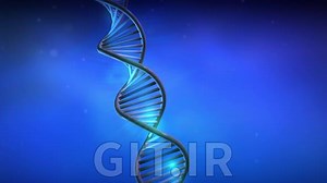 موشن گرافیک ویدئوی چرخش مدل رشته DNA با کیفیت 4k