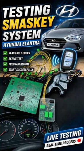 Hyundai Elantra Smart Key System Bench Test | ECU & Immobilizer Diagnostic