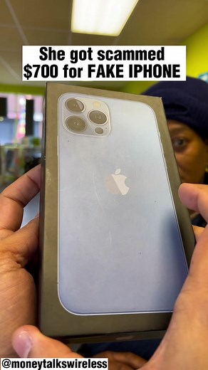 SCAM ALERT ‼️ #fyp #scamalert ##fake #fakeiphone#moneytalkswireless #igotchu #foryou #foryoupage #bridgeportct #ct #appleiphone #phonerepair