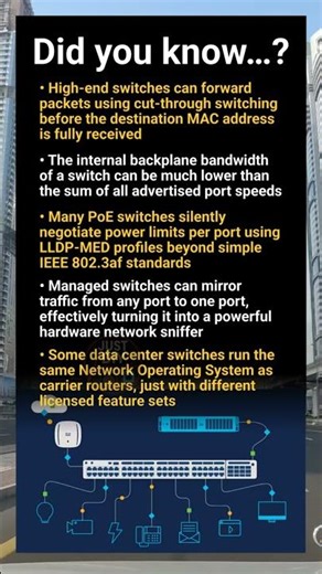 Network switch secrets: cut-through, backplane limits, PoE power and VLAN tricks