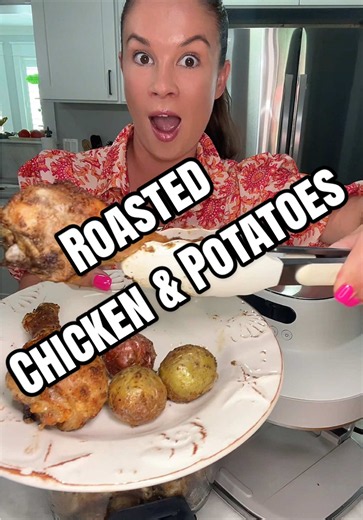 I’ve been putting the @NINJAKITCHEN CRISPi Pro to work this week, and this roasted chicken and potato dinner turned out so good! 🍗🥔 What I love most is being able to watch everything cook through the glass while it gets perfectly crispy. The CRISPi Pro glass air fryer makes weeknight dinners simple, and cleanup is easy too. For this meal, I seasoned chicken legs and mini potatoes, let the CRISPi Pro do its thing, and ended up with juicy chicken and perfectly roasted potatoes the whole family w