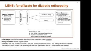 The Effect of Fenofibrate on Progression of Diabetic Retinopathy: the LENS Trial