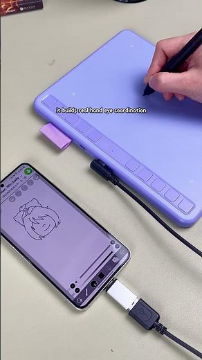 ugee S640! ️No fancy gear, just the right one → Plug & draw with the included pressure pen, smooth