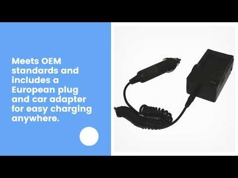 Canon GL2 Replacement Battery (2-Pack, 8500mAh) and Charger