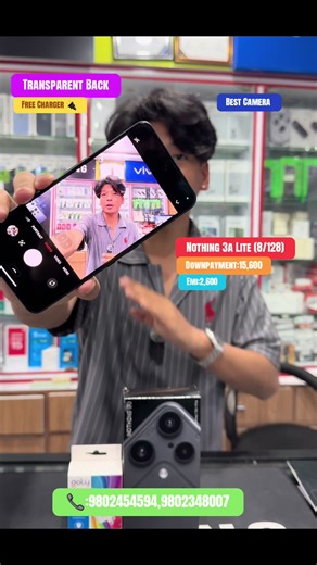 Nothing latest model in budget section, Nothing 3a that comes with looks of nothing 3a featuring powerful processor, transparent back and amazing camera is now available on both Emi and cash at digitech enterprises. Get free 20w adapter on the purchase at digitech enterprises#fyp #nothing #gamingphone #trending #tech