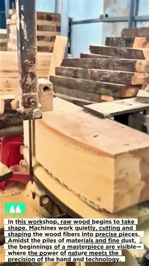 Precise wood forming process.
