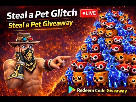 👉 LIVE 🔴 Steal a Pet Glitch 😱 Redeem Code Giveaway 🔥 Join FAST!!