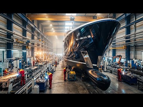 Inside the Luxury Yacht Factory – How Multi-Million Dollar Yachts Are Built (Full Process)