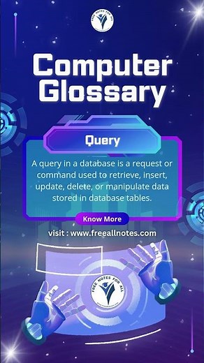 Query | Computer Glossary, Dictionary, Term #glossary #query #structure #language #database #record