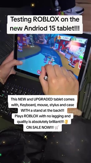 🚨🚨ON SALE NOW!!! Brand new and upgraded Android 15 Tablet with keyboard, mouse, stand, pen and case!!! #gadget #tablet #tiktokmademebuyit #blackfriday #roblox