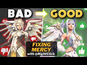 Fixing the Mercy Problem in Overwatch | Buffs, Reworks & Solutions ft. ‪@rightclickow‬
