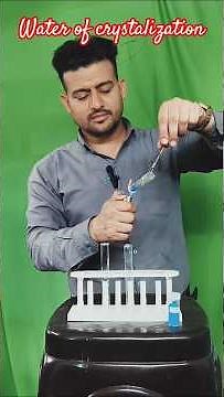 Water of crystalization of Copper sulphate/Class 10 science experiment