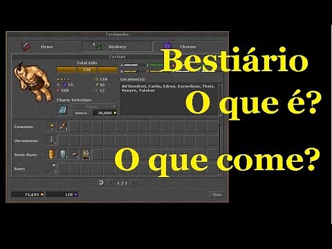 Bestiário no Tibia: Que raios é? para que serve? como fazer?