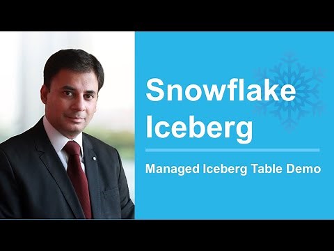 Snowflake Iceberg - Managed Iceberg Table Demo