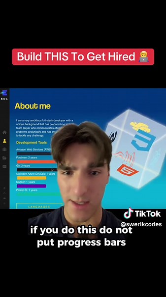 Day 39/40 Road to FAANG: I built out the perfect coding portfolio to showcase my coding projects… #coding #portfolio #codingprojects #codingtips #cs #computerscience #faang #softwareengineer #dev