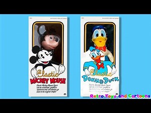 Mickey Mouse Elastic Mickey Mouse Elastic Donald Duck Mego Commercial Retro Toys and Cartoons