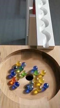 Marble run Glass marbles shining in the sunlight #marblerun #marblesrace