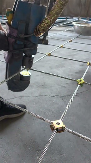 Slope protection net manufacturing process - Goodtools and machinery make work easy