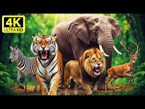 Tiger and Lion Roaring - Discovery- Animal Fight - African Wildlife 4K - Animal Video 7M #trending