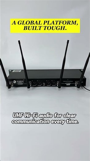 ACEMIC X4 Wireless Microphone System 4-Channel UHF Hi-Fi Audio for Professionals