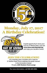 Do you want to help students reach their goals? ASU Day of Giving 7/17/17 www.alasu.edu/giving #myASU #ASU150 #ASUDayofGiving | Alabama State University
