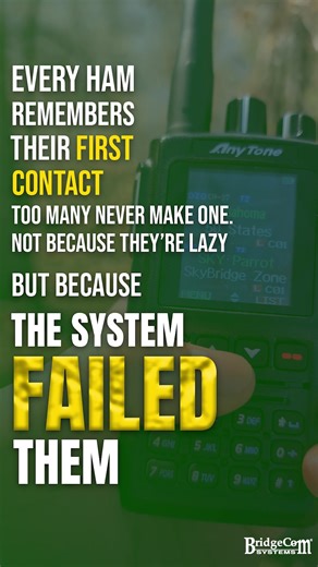 Every ham deserves that first QSO. If the system failed you, it’s not your fault. #HamRadio #DMR #AmateurRadio #TwoWayRadio Tap the link and take a look: https://www.bridgecomsystems.com/pages/dmr-radio-bundles?utm_source=fb_shorts&utm_medium=socials&utm_campaign=dmr-radio-bundles | BridgeCom Systems, LLC