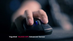 ASUS Optical Gaming Mouse - ROG Pugio II | Ergonomic & Truly Ambidextrous PC Gaming Mouse | Configurable & Swappable Side Buttons | 16,00 DPI Optical Sensor | Aura Sync RGB Tactile Mice